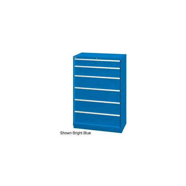 Lista International Lista 40-1/4"W Cabinet, 6 Drawer, 42 Compart - Classic Blue, Master Keyed XSHS1350-0608CBMA - main